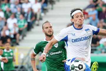 DFB-Pokal live: Spannung pur in Münster! Fliegt die Hertha in der Verlängerung raus?