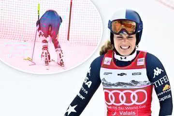 Schock um Ski-Superstar Lindsey Vonn! Übler Sturz von Gold-Favoritin, dann Renn-Abbruch