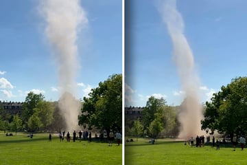 Dresden: Tornado fegt durch Alaunpark!