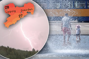Der Sommer in Sachsen schaltet einen Gang hoch, Blitz und Donner aber auch