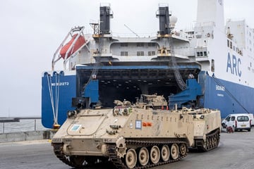US-Panzer für Ukraine erreichen Bremerhaven