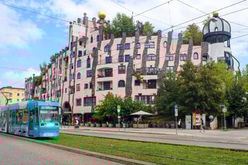 Hundertwasserhaus in Magdeburg: "Grüne Zitadelle" feiert 20-jähriges Bestehen