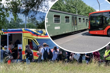 Busfahrer übersieht Schmalspurbahn: Drei Schulkinder nach Vollbremsung verletzt