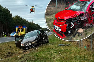Schwerer Unfall auf Bundesstraße: Fahranfängerin (18) kracht mit Škoda in VW von Senior (83)