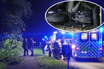 Motorradunfall auf B56: Biker werden mehr als zehn Meter über Boden geschleudert