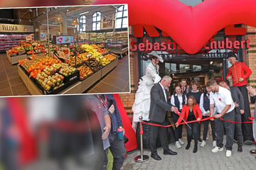 Großer Andrang in Zwickau: Neuer REWE-Markt in historischem Gebäude eröffnet