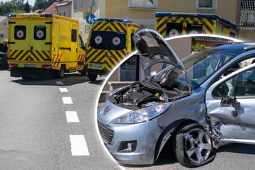 Schwerer Crash mit mehreren Autos in der Oberlausitz: Viele Rettungskräfte im Einsatz