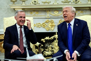 Trump praises Carney and drops reference to "merger of Canada and US" at White House meeting
