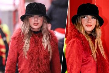 Taylor Swift turns heads in furry fashion for Chiefs-Texans showdown