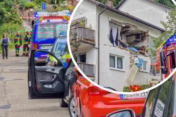 Explosion reißt Loch in Haus: Zwei Personen teils schwer verletzt