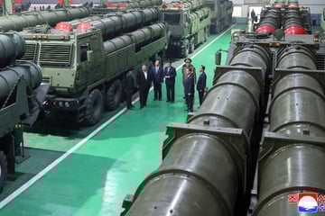 Kim Jong-un touts new rocket launchers ready to "annihilate" North Korea's enemies