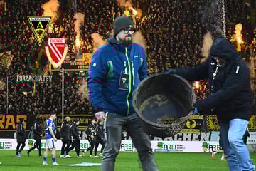 Feuer, Wasser, Sand am Tivoli! Cottbus läuft in Wetterschlacht Rückstand hinterher