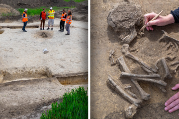 6000 Jahre alte Totenhütten gefunden: Hockende Leiche darin bestattet
