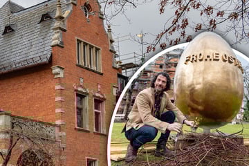 Ja, ist denn schon Ostern? An dieser Villa steht jetzt ein "Golden Ei"