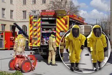 Dresden: Explosion erschüttert HTW Dresden: Feuerwehr sichert ausgelaufene Chemikalien in Labor