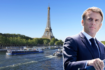 Macron will im Fluss schwimmen, doch Franzosen wollen ihn auf spezielle Weise ekeln!