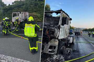 Lkw-Brand auf A1: Fahrer verhindert größere Katastrophe