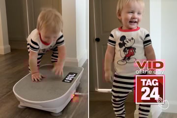 viral videos: Viral Video of the Day for December 3, 2025: Toddler discovers mom's vibration plate – and can't get enough!