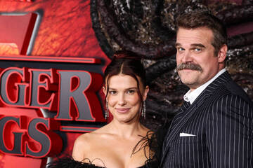 Millie Bobby Brown has birthday fun with David Harbour after harassment complaint