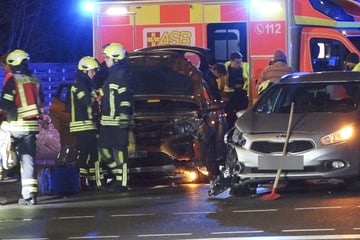 Kreuzungscrash in Leipzig: "Gehen von höherem Sachschaden aus"