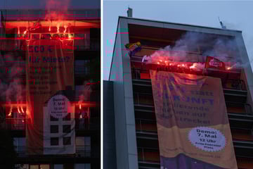 Dresden: Pyro-Protest an Dresdner Studi-Wohnheimen: Das steckt dahinter