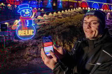 Dieses Lichterhaus in Sachsen blinkt auf Knopfdruck