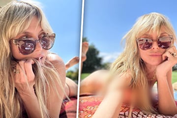 Heidi Klum: Sexy Sonnenbad: Heidi Klum posiert (fast) nackt auf Instagram