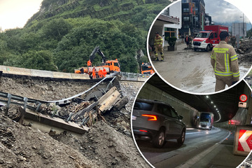 Erdrutsche reißen Autos mit sich: Wichtige Ferienstraße wegen Unwetter gesperrt!