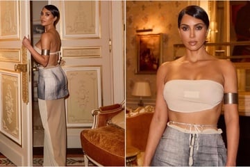 Kim Kardashian goes braless and debuts bold pixie cut at Paris Fashion Week