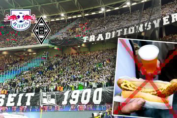 Bratwurst und Bier in der Leipziger Red Bull Arena? Nicht für Gladbach-Fans!