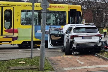 Hoher Sachschaden bei Stadtbahn-Crash in Stuttgart