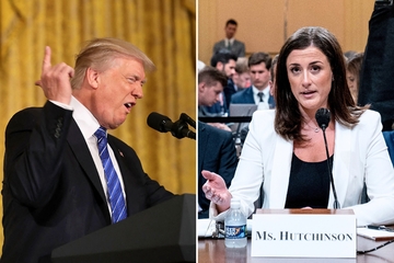Cassidy Hutchinson says she was forced into hiding after speaking out against Donald Trump