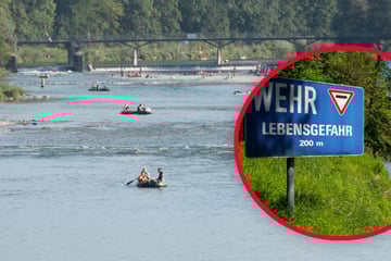 München: Betrunkene steuern auf Isar-Wehr zu, dann kentert das Schlauchboot