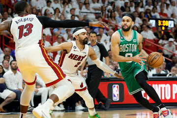Celtics' epic buzzer tip-in clinches Game 6 win over Heat as fans erupt in the streets