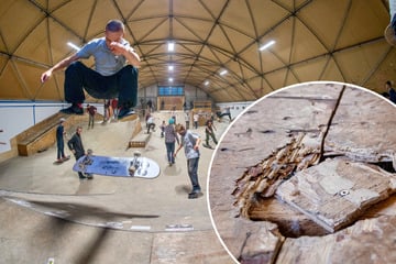 Dresden: Boden voller Löcher: Dresdens Skater bangen um ihre Halle