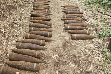 Mitten im Wald: 1,5 Tonnen Weltkriegsmunition entdeckt