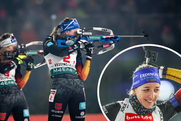 Weihnachtsblues! Biathlon-Star Franziska Preuß unterläuft auf Schalke kurioser Fauxpas