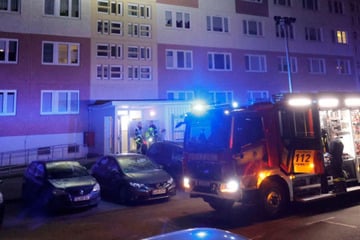 Chemnitz: Feuer in Chemnitzer Hochhaus: Mieter im Krankenhaus