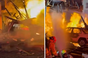 Heftige Explosion legt "Domino's"-Filiale in Schutt und Asche