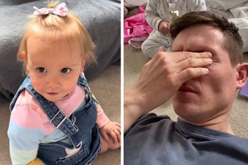 Vater will süßes Selfie-Video mit Tochter drehen - und bereut es sofort!