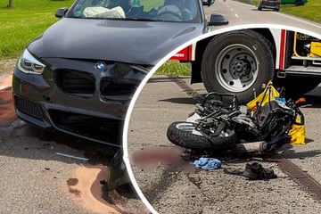 Schwerer Unfall im Landkreis Oberallgäu: Motorradfahrer (22) lebensgefährlich verletzt