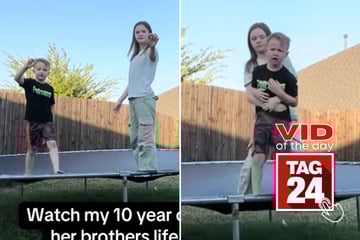 Viral Video of the Day for October 13, 2025: Quick-thinking sister saves brother from choking scare