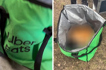 Fußgänger finden Uber-Eats-Tasche: Was sie darin entdecken, geht ihnen ans Herz