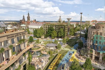 Dresden: Nanu! Die KI macht den Dresdner Postplatz grün