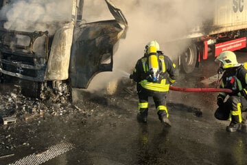 Unfall A14: A14 in Richtung Dresden nach Lkw-Brand wieder frei