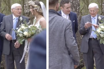 Was ein Großvater bei Hochzeit aus seiner Tasche zieht, bricht Millionen Usern das Herz