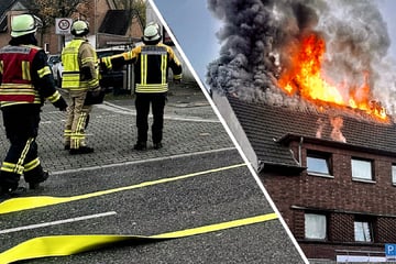 Wohnhaus bei Düsseldorf brennt: Einsatzkräfte stundenlang im Einsatz