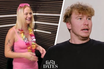 First Dates: Cassie überrumpelt Bruno in der Fotobox: Mit dieser Frage hat er nicht gerechnet