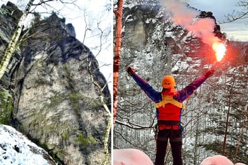 Junger Mann nach 30-Meter-Sturz in der Sächsischen Schweiz schwer verletzt!