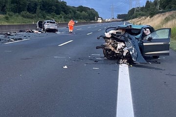 Unfall A7: Falschfahrer auf der A7 verursacht Frontalcrash mit Schwerverletzten